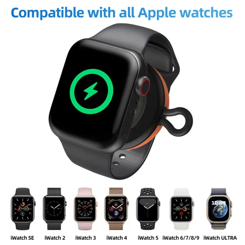 Smartwatch Watch Accessories - شاحن لاسلكي صغير من نوع C
