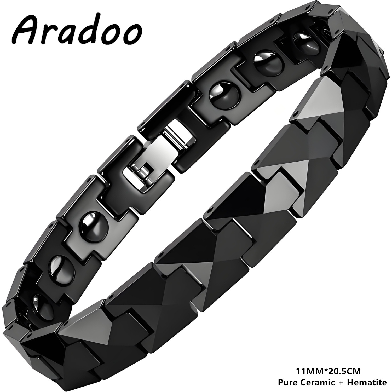 Ceramic Link Bracelet - سوار ARADOO من السيراميك الفاخر مع