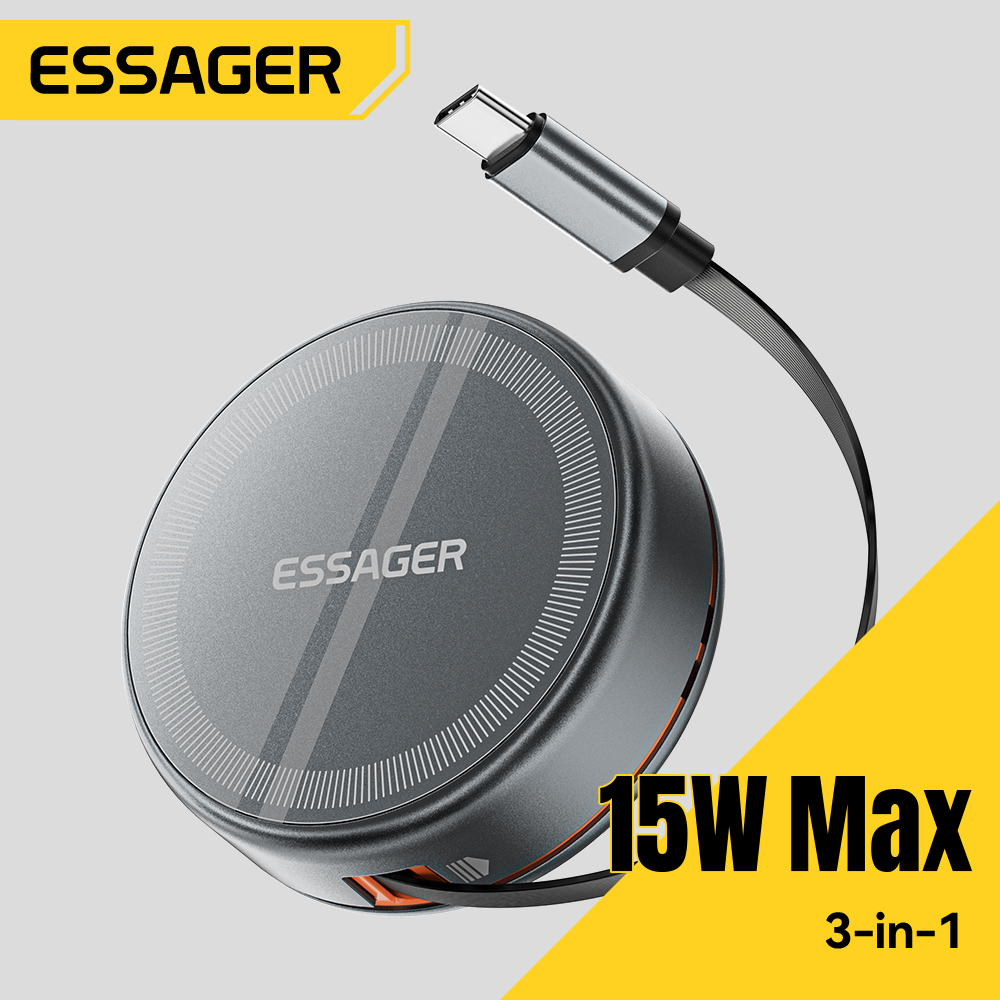 Smartwatch Ac - Essager 15W 3 في 1 شاحن