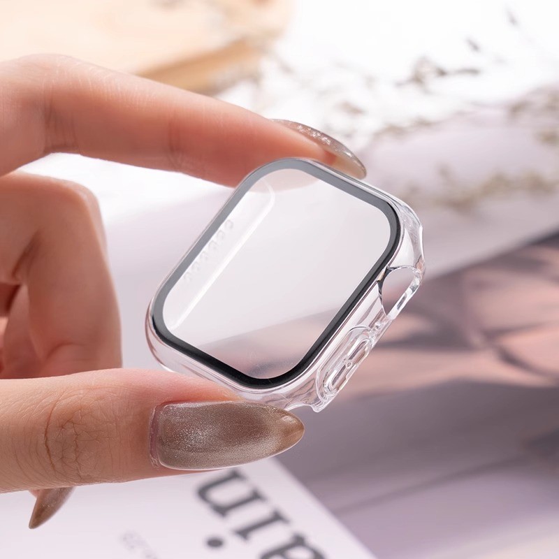 Smartwatch Watch Accessories For Women - 3 حزمة الزجاج + غطاء لساعة