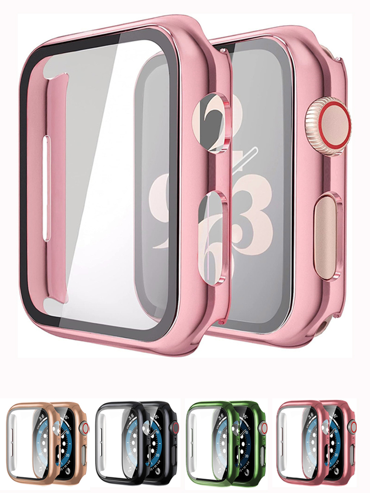 Smartwatch Watch Accessories For Women - الزجاج والغطاء لحزام الساعة ، ومصد