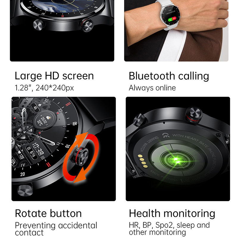 ساعة ذكية للرجال مع خاصية الات - مراجعة Smartwatch Faces وسعره