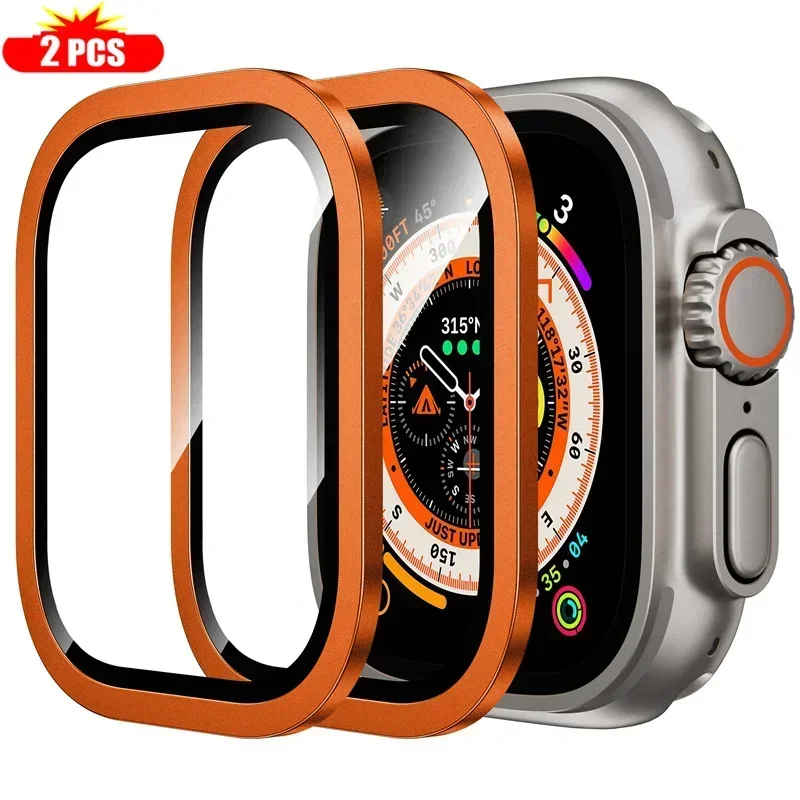 2 قطعة إطار معدني من التيتانيو - مراجعة Smartwatch Watch Accessories For Women وسعره