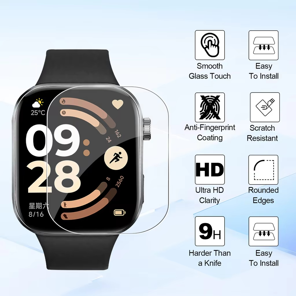 1-5 قطع من الأغطية الواقية الن - مراجعة Watch Face Protector وسعره