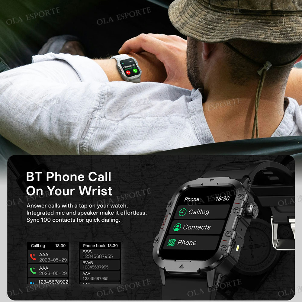 ساعة ذكية عسكرية للرجال 2026 ل - مراجعة Smartwatch X12 وسعره