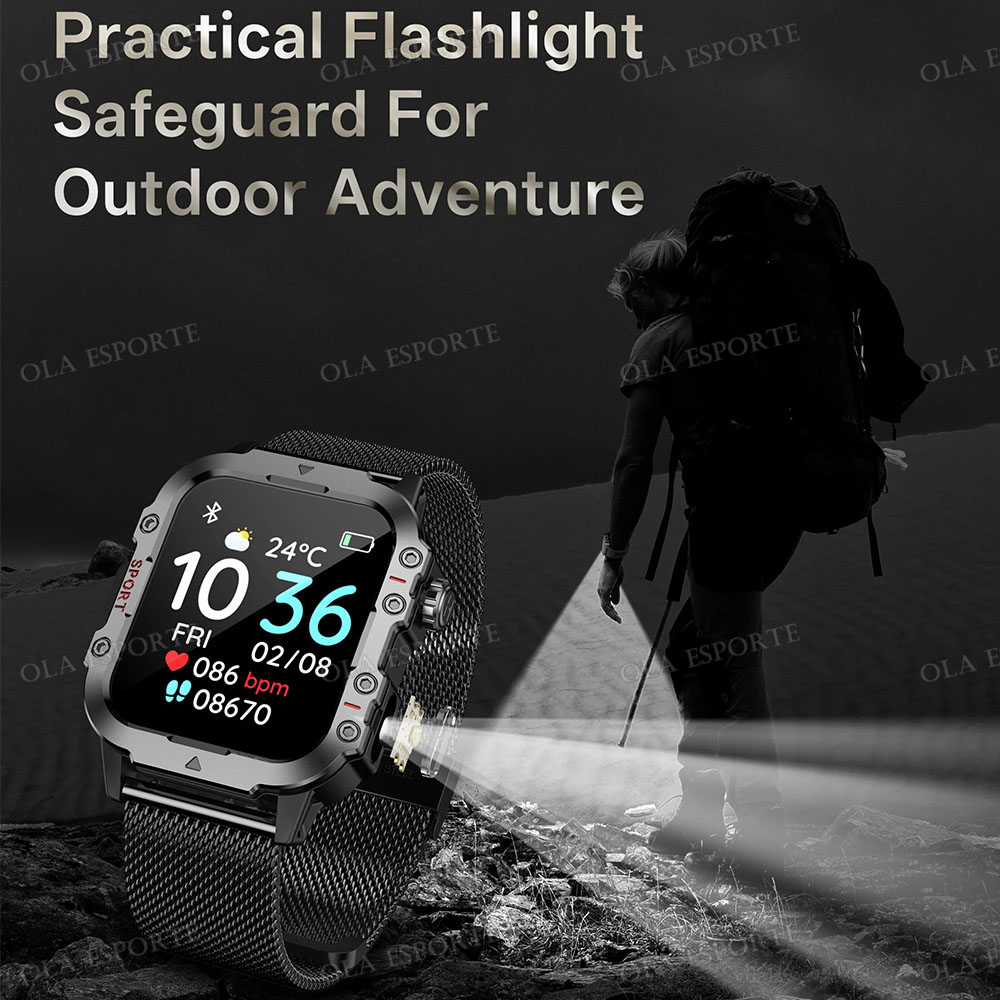 ساعة ذكية عسكرية للرجال 2026 ل - مراجعة Smartwatch X12 وسعره