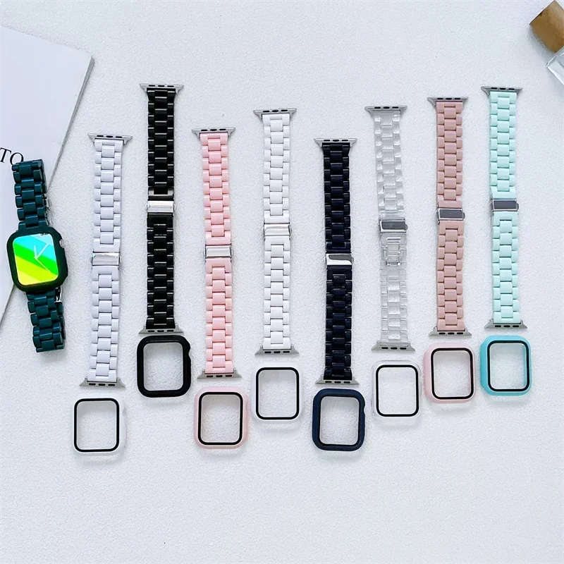 حزام ساعة + حافظة + زجاج لساعة - مراجعة Smartwatch Watch Accessories For Women وسعره