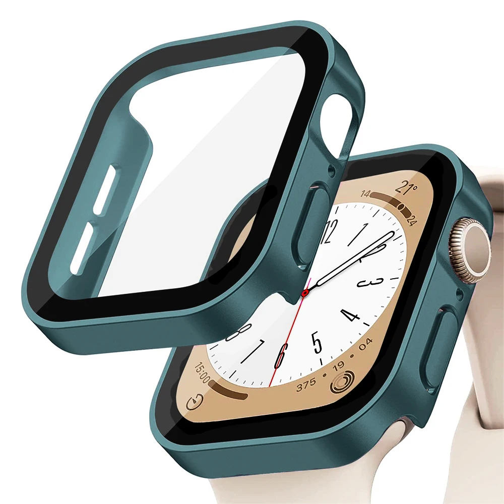 زجاج + غطاء لساعة أبل سلسلة 8  - مراجعة Smartwatch Watch Accessories For Women وسعره