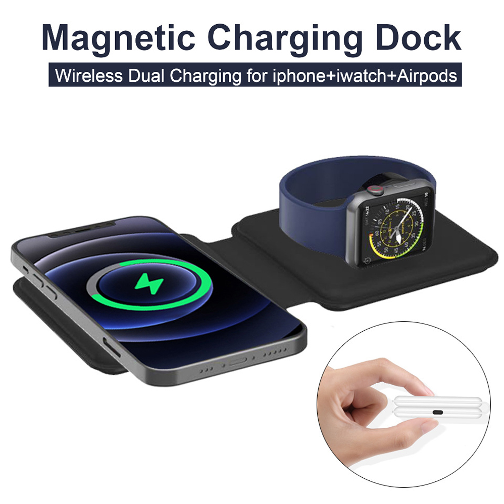 2IN1 Magsafe Duo المغناطيسي شا - مراجعة Smartwatch X12 وسعره
