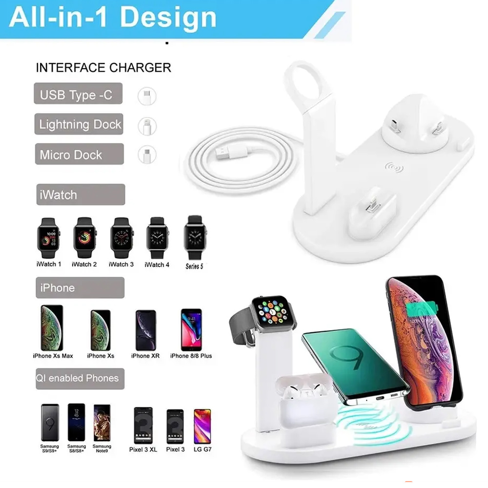 شاحن لاسلكي 7 في 1 بقوة 30 واط - مراجعة Smartwatch Ac وسعره