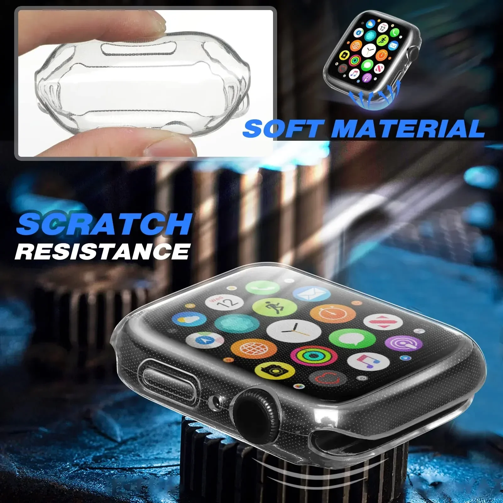 غطاء لساعة أبل 44 مللي متر 40  - مراجعة Smartwatch Watch Accessories For Women وسعره