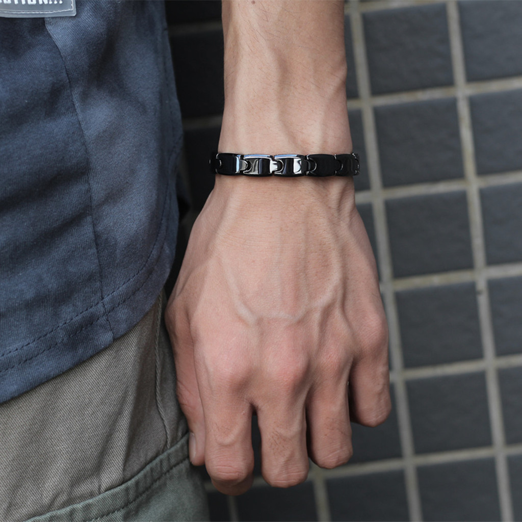 هدايا مجوهرات سوار مغناطيسي من - مراجعة Ceramic Link Bracelet وسعره