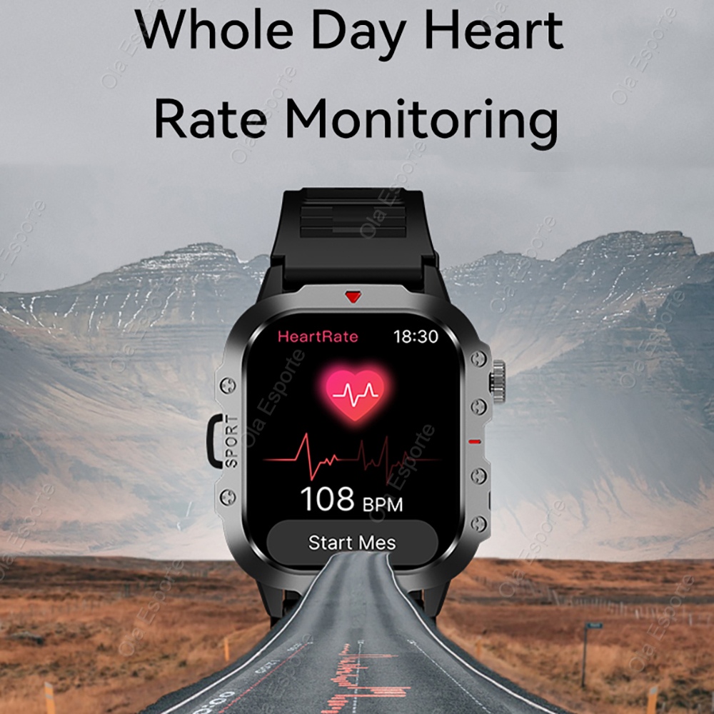 ساعة ذكية عسكرية للرجال للاستخ - مراجعة Smartwatch X12 وسعره