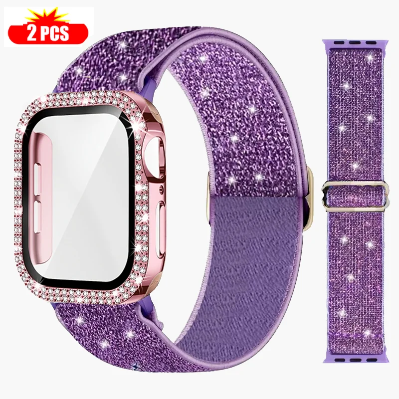 الفرقة + حافظة لساعة أبل 45 مل - مراجعة Smartwatch Watch Accessories For Women وسعره
