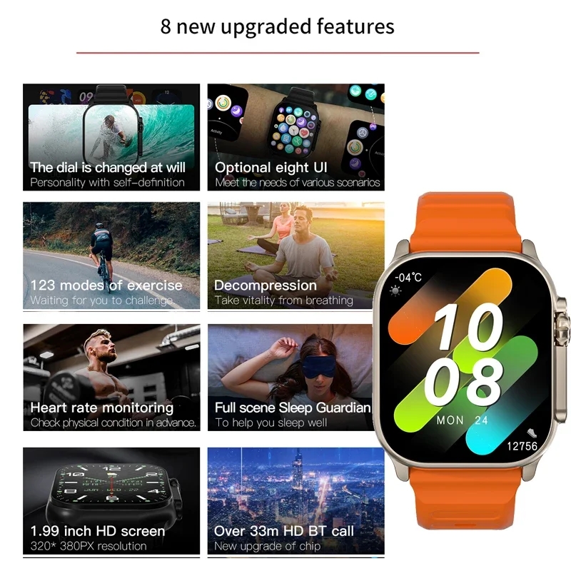 الأصلي T900 الترا 2 ساعة ذكية  - مراجعة Smartwatch X12 وسعره