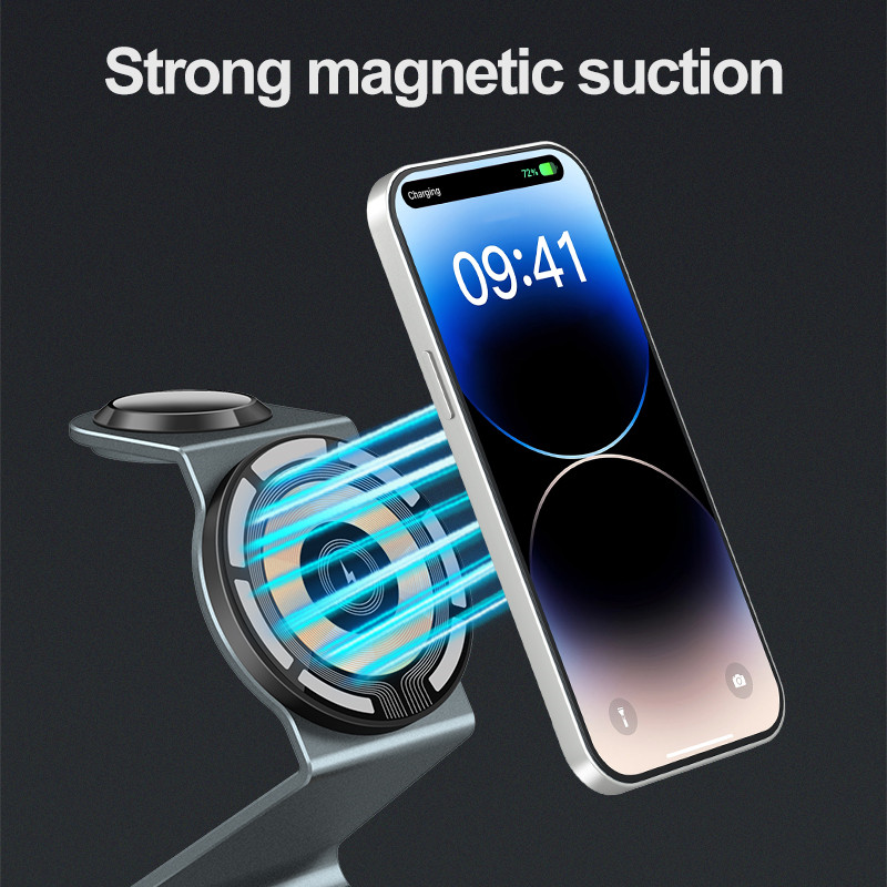 حامل شاحن لاسلكي مغناطيسي شفاف - مراجعة Smartwatch Ac وسعره