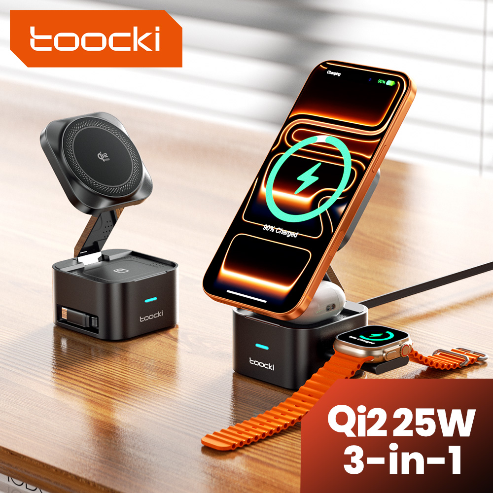 شاحن لاسلكي Toocki QI2.2 بقوة  - مراجعة Smartwatch Ac وسعره