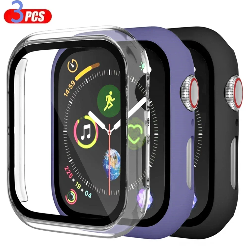 3 حزمة الزجاج + غطاء لساعة أبل - مراجعة Smartwatch Watch Accessories For Women وسعره