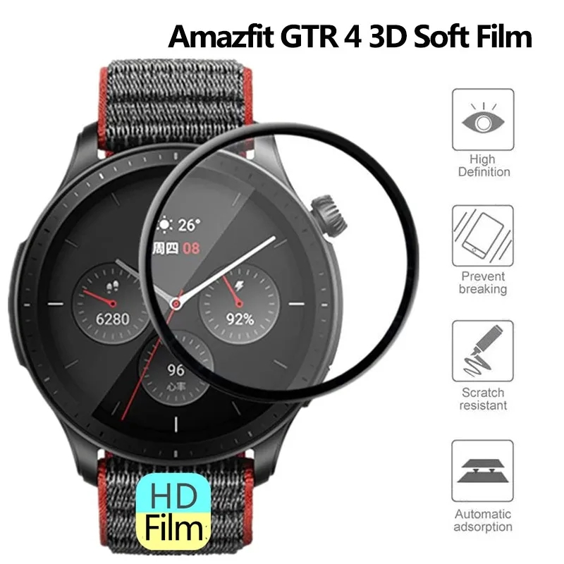 غشاء منحني عالي الدقة مضاد للخ - مراجعة Smartwatch Watch Accessories وسعره