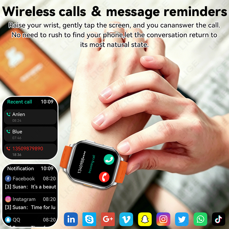 ساعة ذكية LIGE 2026 بكاميرا لل - مراجعة Smartwatch X12 وسعره
