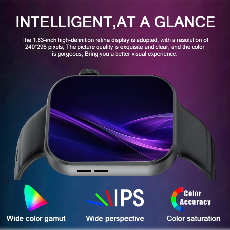 ساعة ذكية LIGE بشاشة HD مقاس 1 - مراجعة Smartwatch X12 وسعره