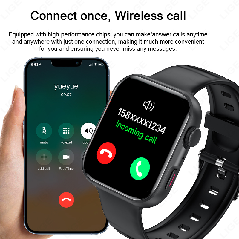 ساعة ذكية LIGE بشاشة HD مقاس 1 - مراجعة Smartwatch X12 وسعره